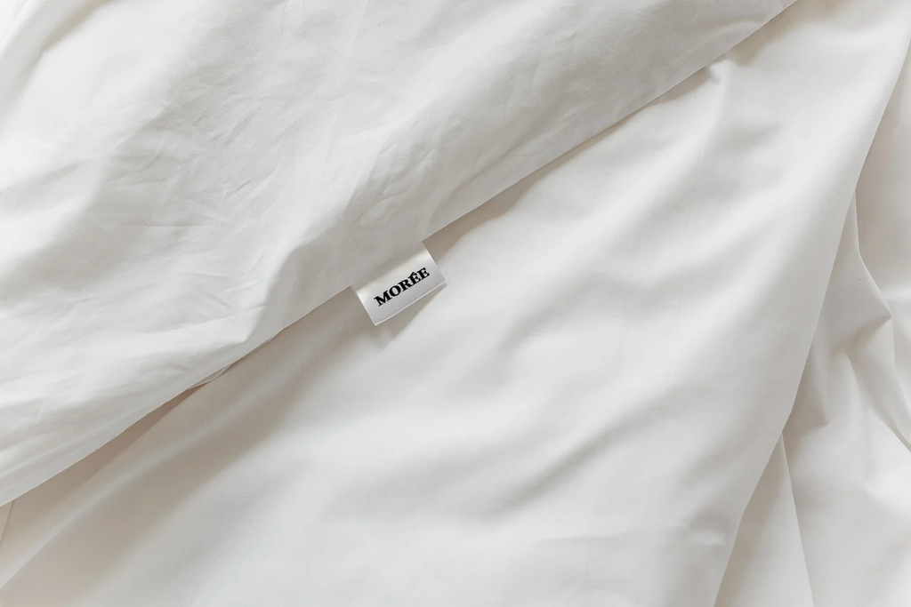 Parure de Lit 100% coton – Blanc Absolu | Morée