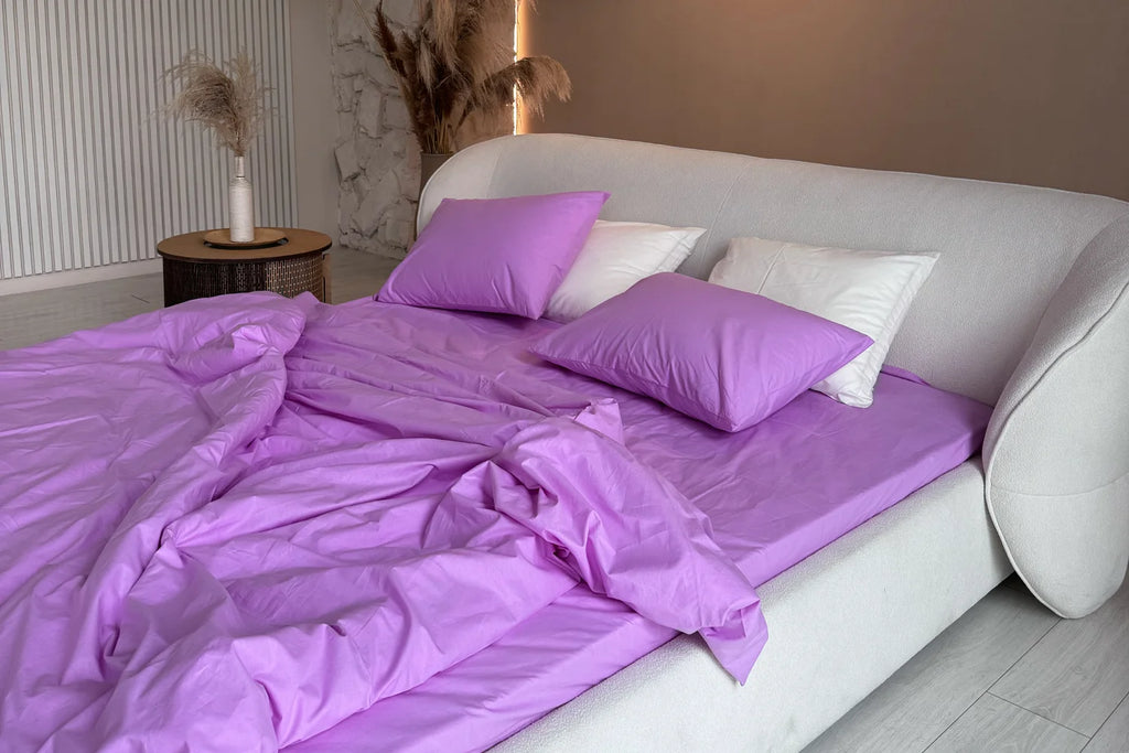 Parure de Lit 100% coton – Lilas Enchanté | Morée