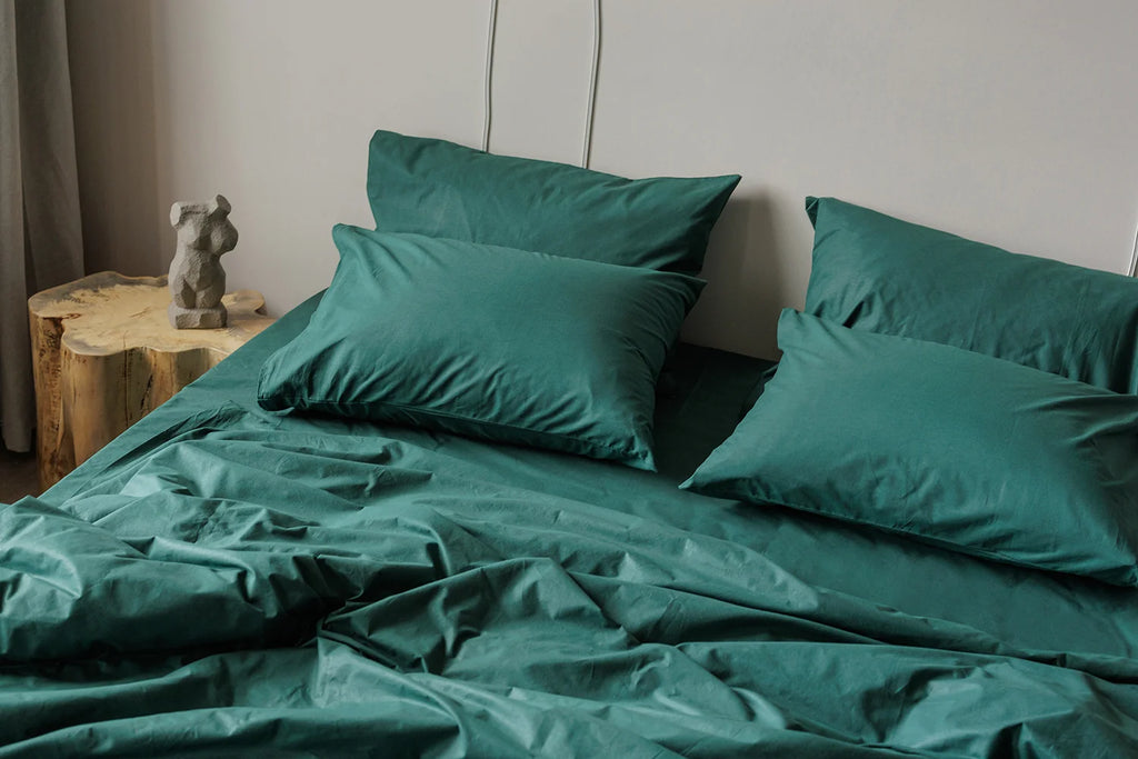 Parure de Lit 100% coton – Émeraude Profond | Morée