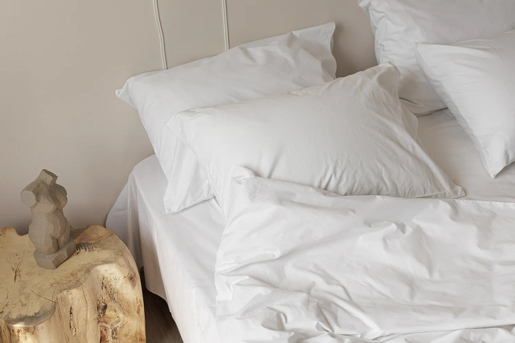 Parure de Lit 100% coton – Blanc Absolu | Morée