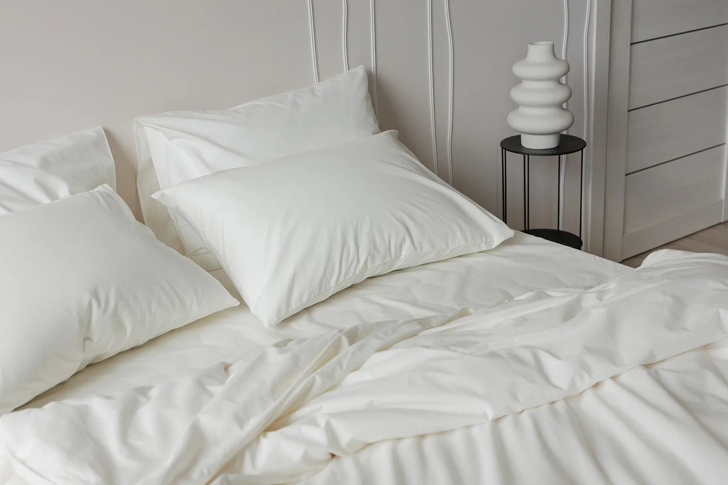 Parure de Lit 100% coton – Ivoire Élégance | Morée