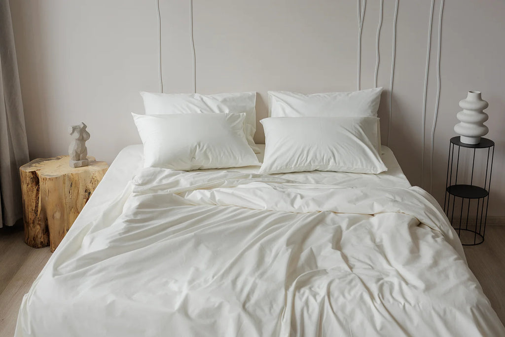 Parure de Lit 100% coton – Ivoire Élégance | Morée