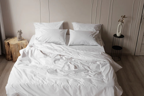 Parure de Lit 100% coton – Blanc Absolu | Morée