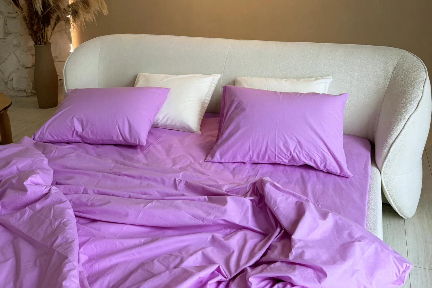 Parure de Lit 100% coton – Lilas Enchanté | Morée