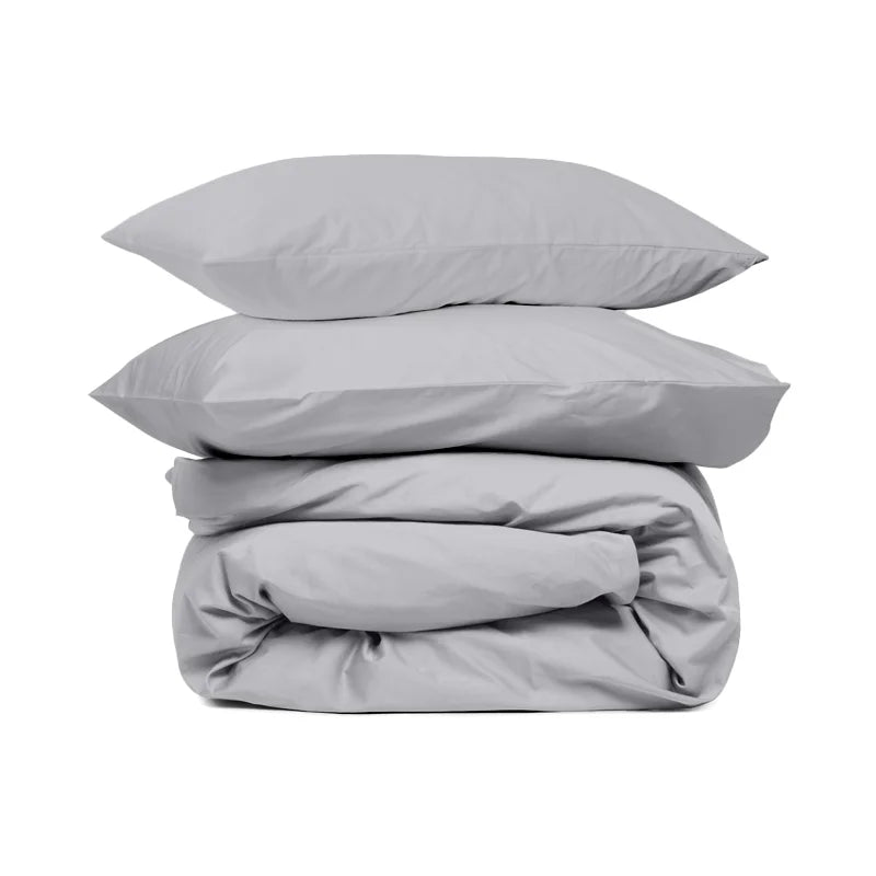 Parure de Lit 100% coton – Gris Perle Élégance | Morée